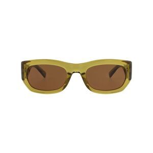 Saint Laurent Round-Frame Bio Injection Sunglasses Green Womens